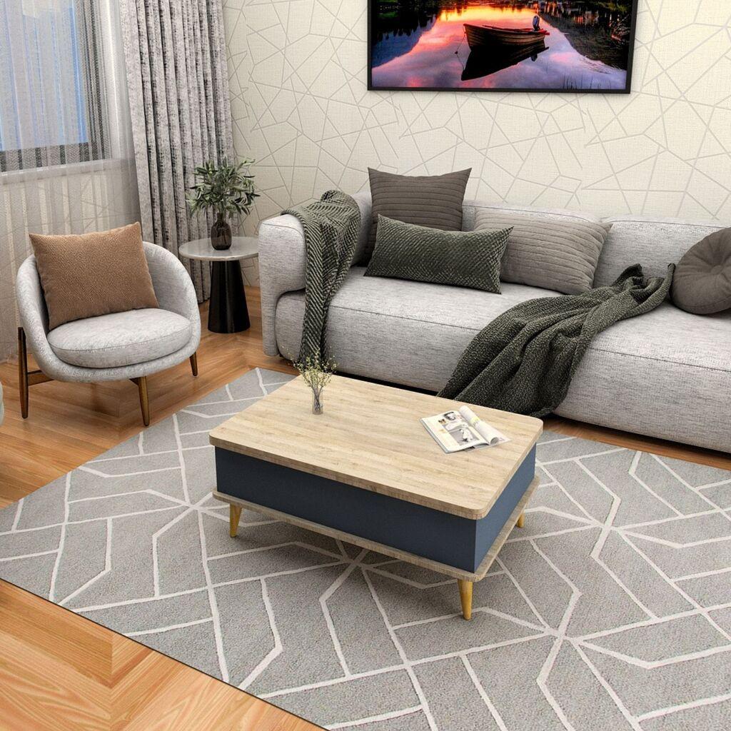 Hanah Home Sto za dnevnu sobu Dy Ada 90x38x60 cm, Antracit