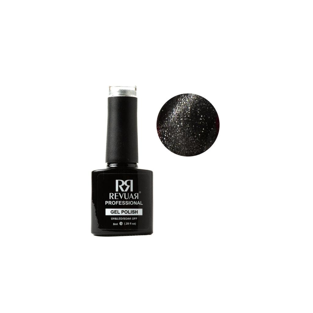 Revuar UV LED Cat eye gel lak 2055, Srebrne boje