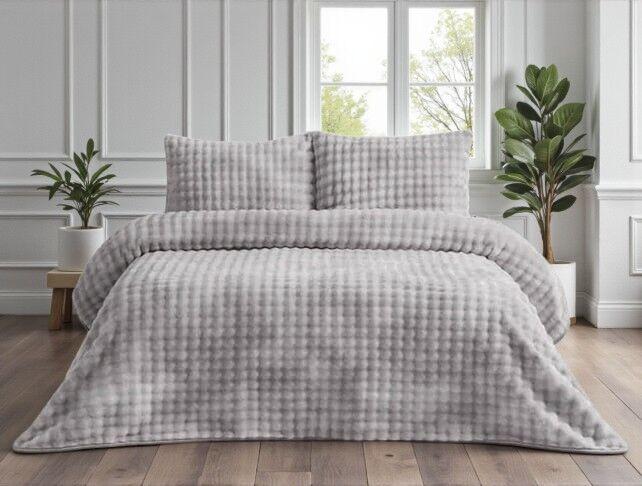 Viktorija Ćebe set Reflections - 220x240cm + 2 jastučnice 50x70cm Gri