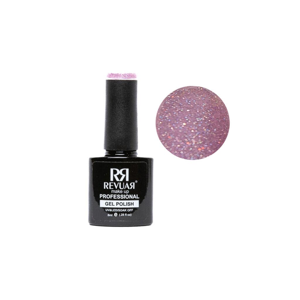 Revuar UV LED Glitter gel lak 962, Roze