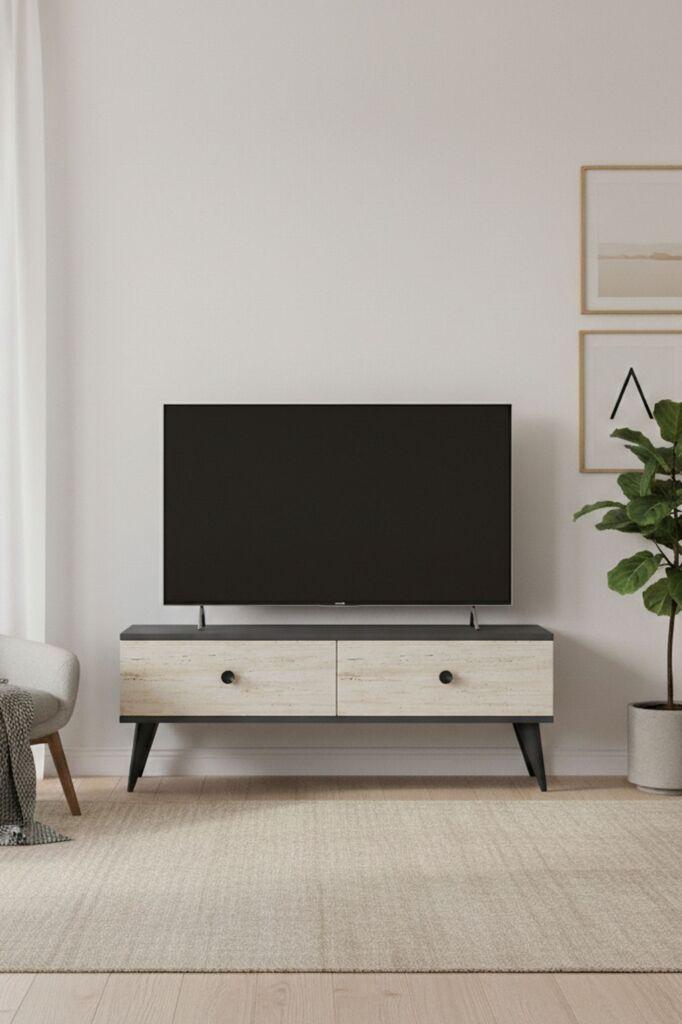 Hanah Home TV Komoda Mona 120, 120x40.5x32cm, Krem