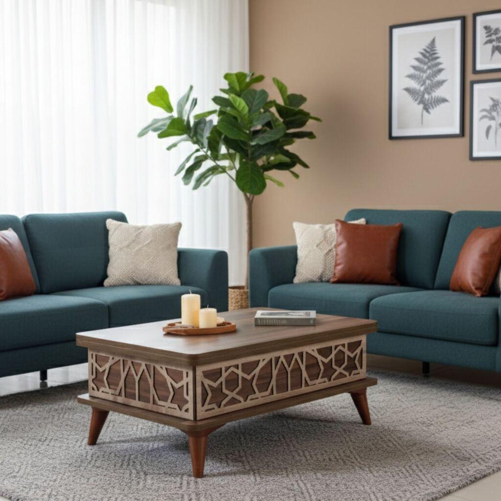 Hanah Home Sto za dnevnu sobu Ada 90x38x60 cm, Braon