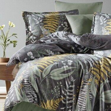 Viktorija Saten posteljina za bračni krevet Clasy Deluxe 200x220 Botanica