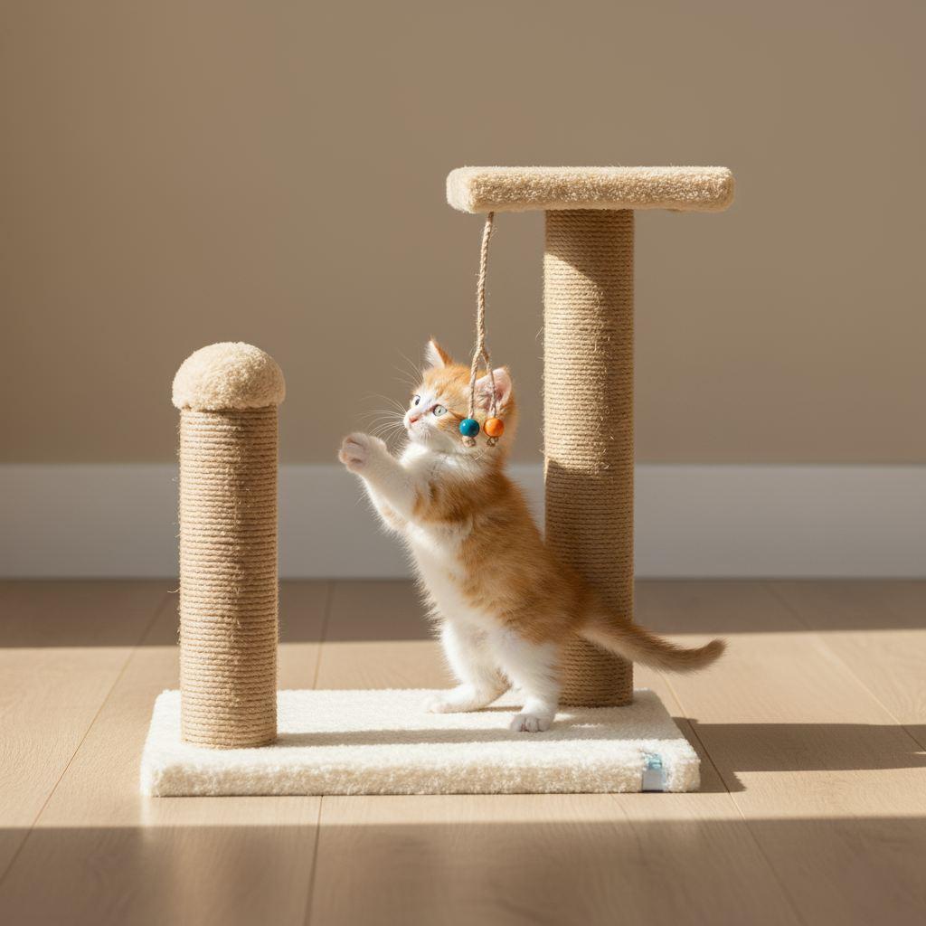 Paws & Whiskers Grebalica za mačke Else, Bež