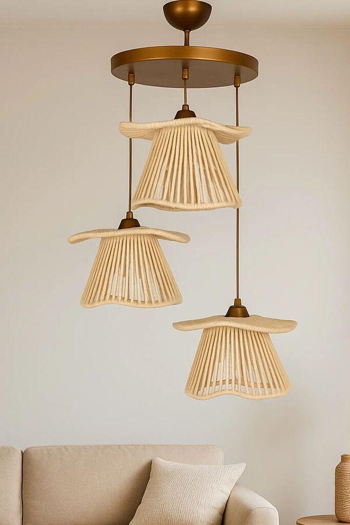 Opviq Luster BK180, 3 x E27, 40W, Krem