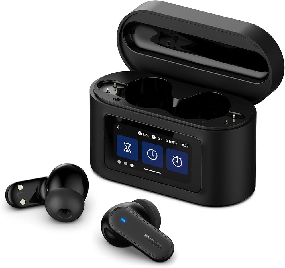 Philips bežične slušalice TAT6000BK, Bluetooth, crne