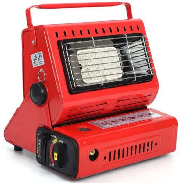 NURGAZ Plinska grejalica sa kartušom, 1.3 kW, Crvena