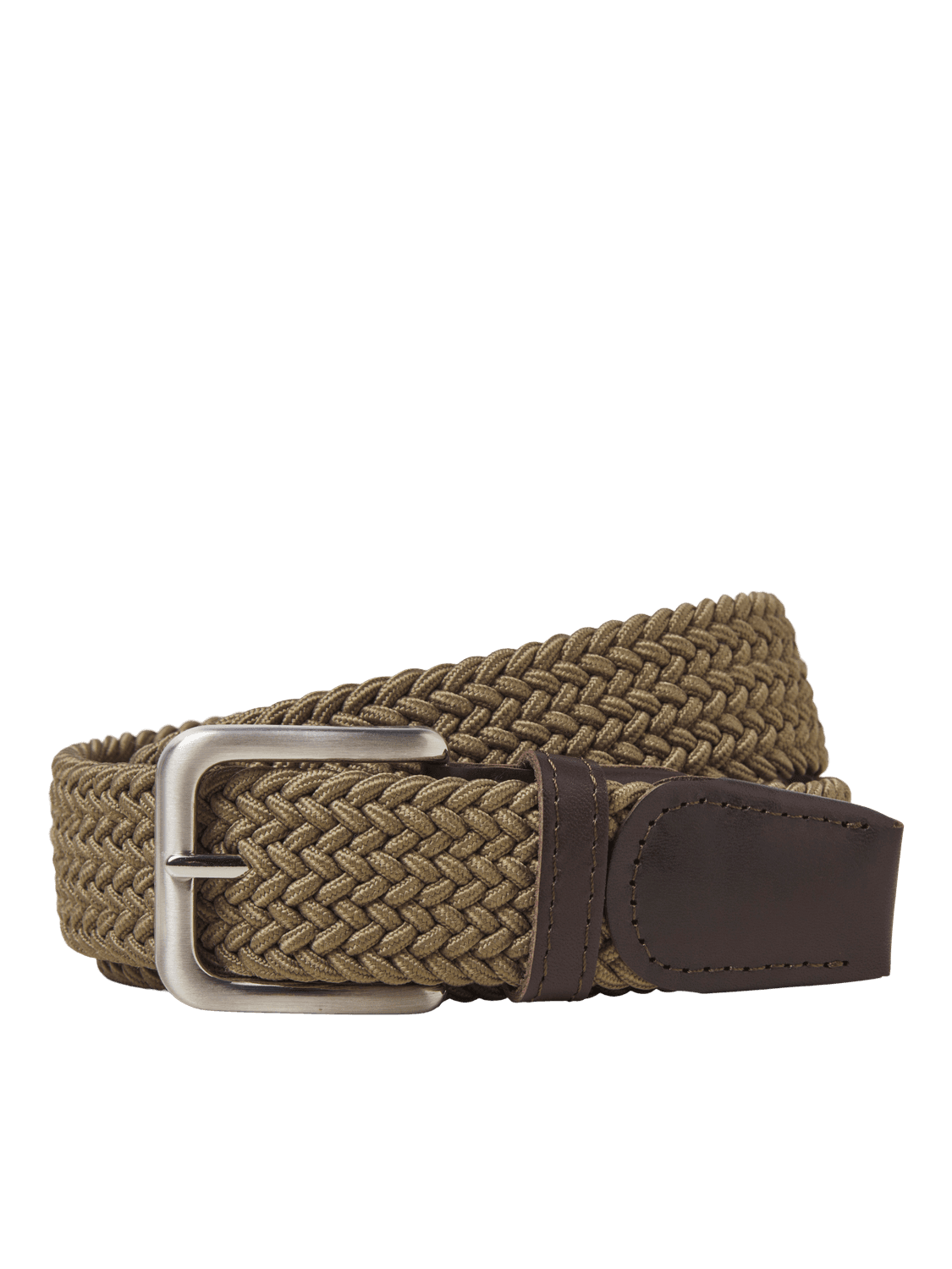JACK & JONES Muški kaiš 12118114, Maslinasti