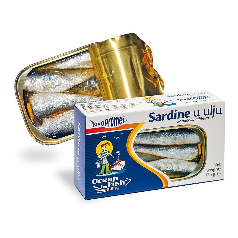Ocean Fish Sardine u ulju, 125 g