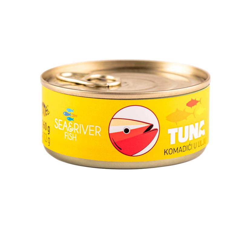 SEA&RIVER FISH Tuna komadići u ulju, 160g