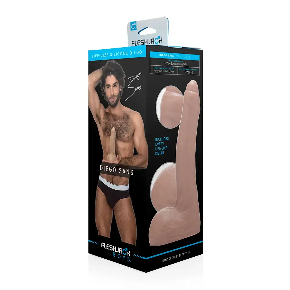Flesh Dildo Diego Sans, 19cm
