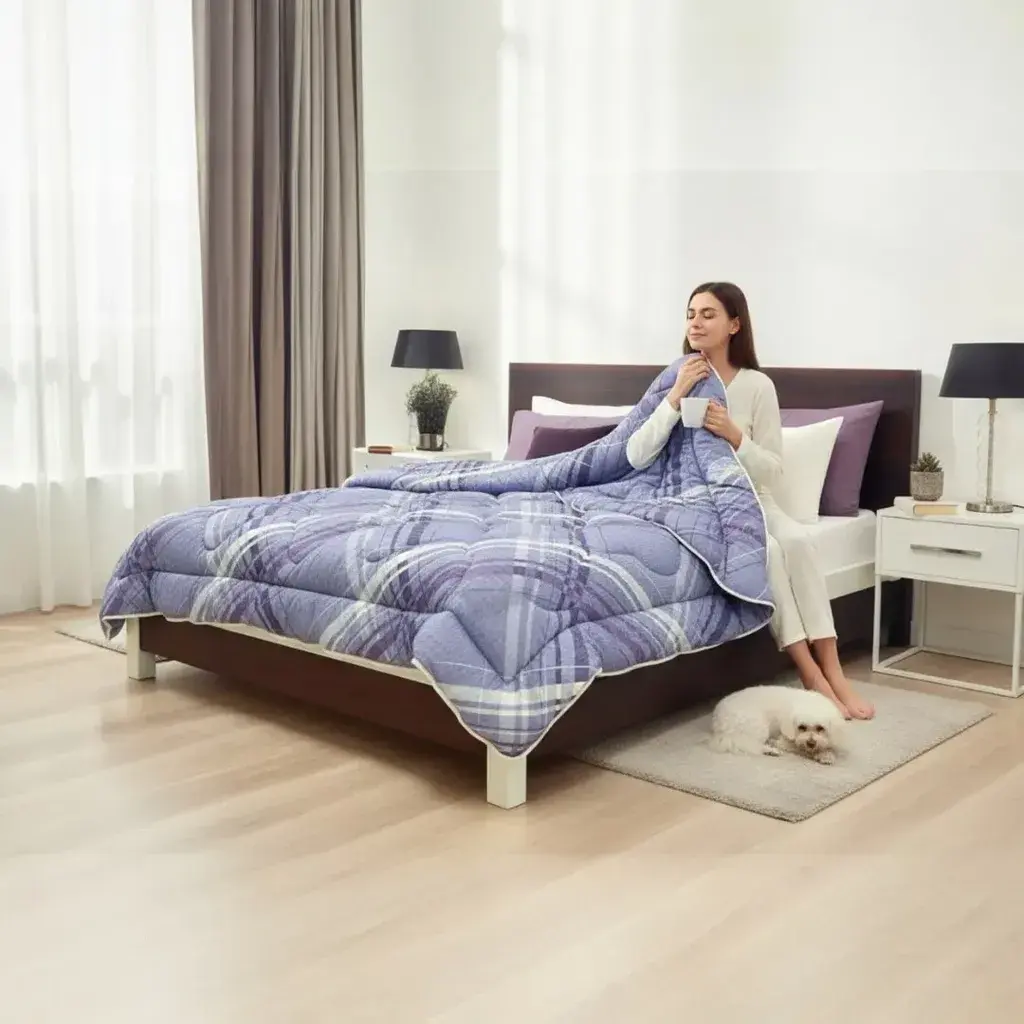 Viktorija Jorgan Silik Soft A6, 140x200 cm, Ljubičasti