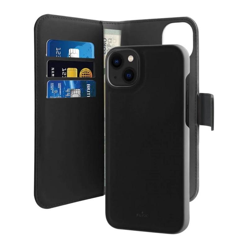 PURO 2u1 futrola/novčanik za iPhone 14/13 6.1, Crna
