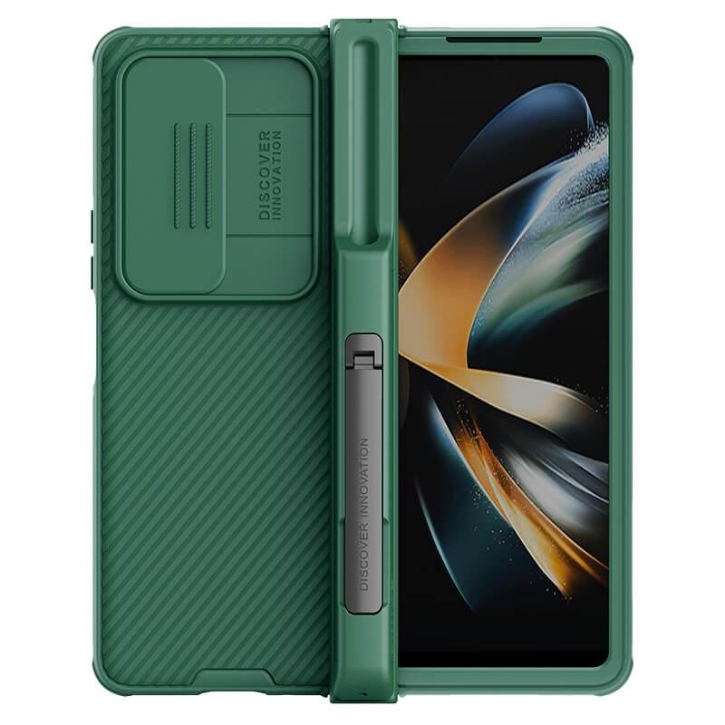 NILLKIN Maska za telefon  CamShield Pro za Samsung F936B Galaxy Z Fold 4 5G (with pen slot & stand), Zelena
