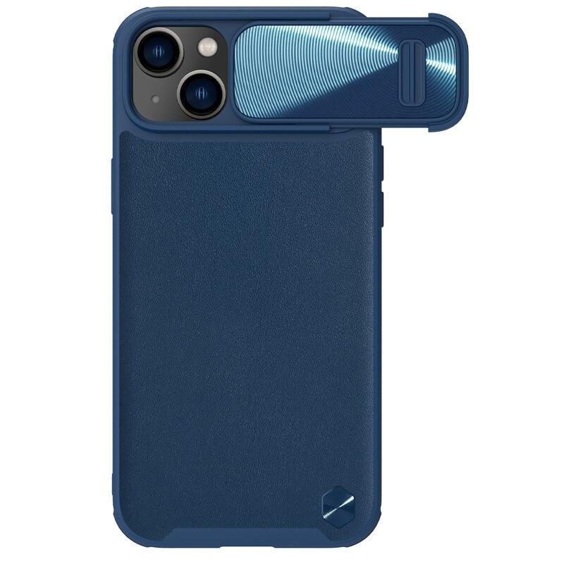 NILLKIN Maska za telefon  CamShield Leather S za iPhone 14 6.1, Plava