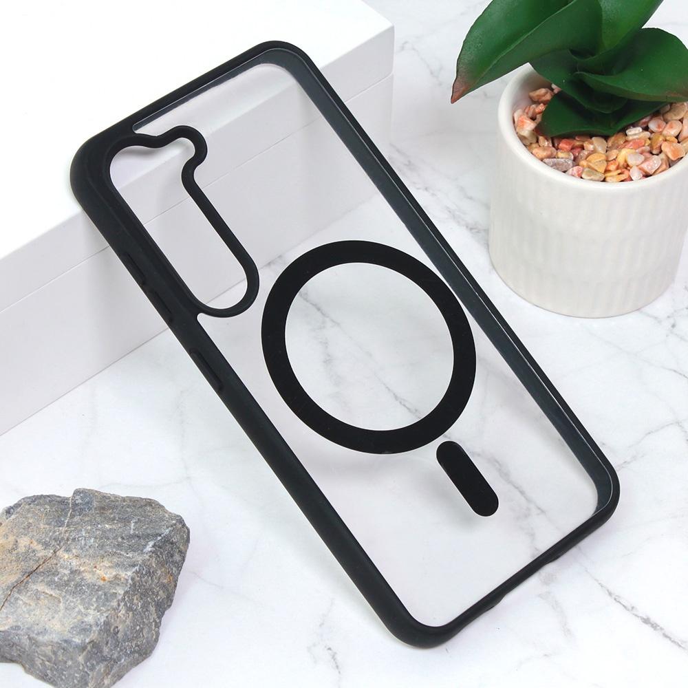 Maska za telefon Magsafe za Samsung S911B Galaxy S23, Crna