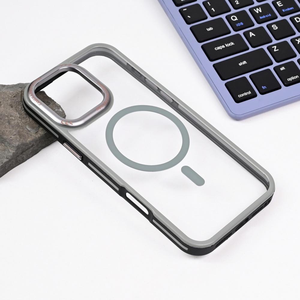 Maska za telefon Magsafe Trendy za iPhone 16 Pro Max 6.9, Siva