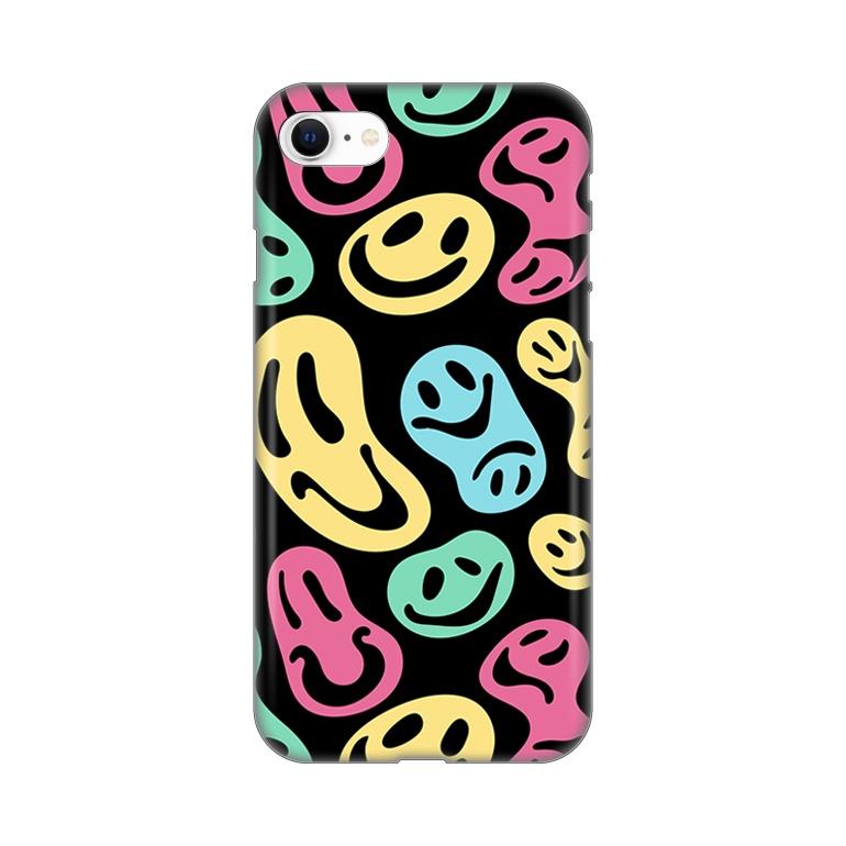 Maska za telefon Silikonska Print za iPhone 7/8/SE 2020/2022 Black Color Smiles