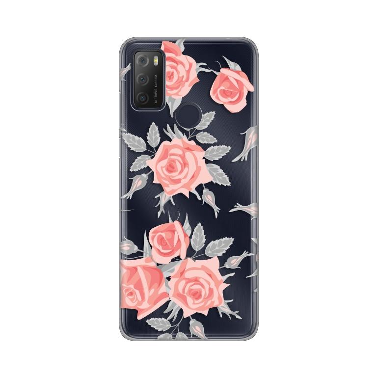 Maska za telefon Silikonska Print Skin za Alcatel 1S 2021/3L 2021/A1 Alpha 21 Elegant Roses