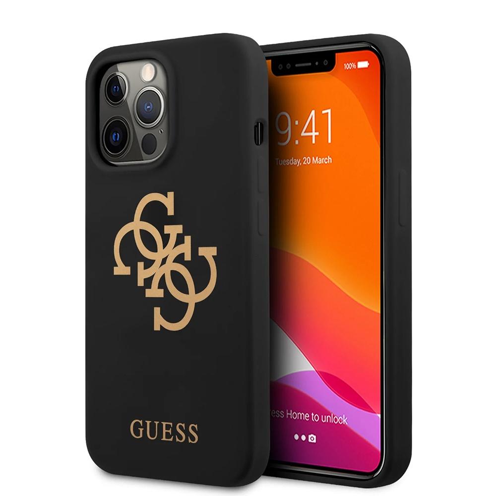 Maska za telefon Guess Hc Silicone za iPhone 13 Pro Max 6.7, Crna