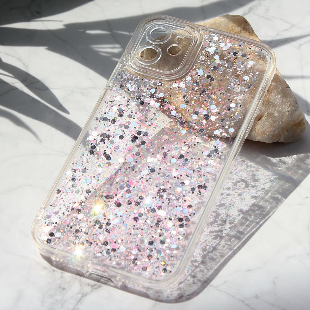 Maska za telefon Glitter za iPhone 11 6.1, Roze
