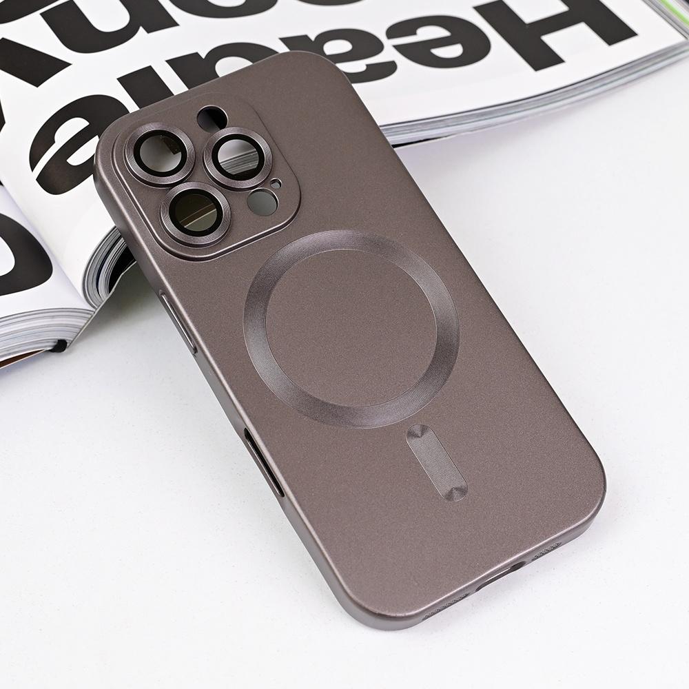 Maska za telefon Magsafe Chrome za iPhone 16 Pro 6.3, Siva