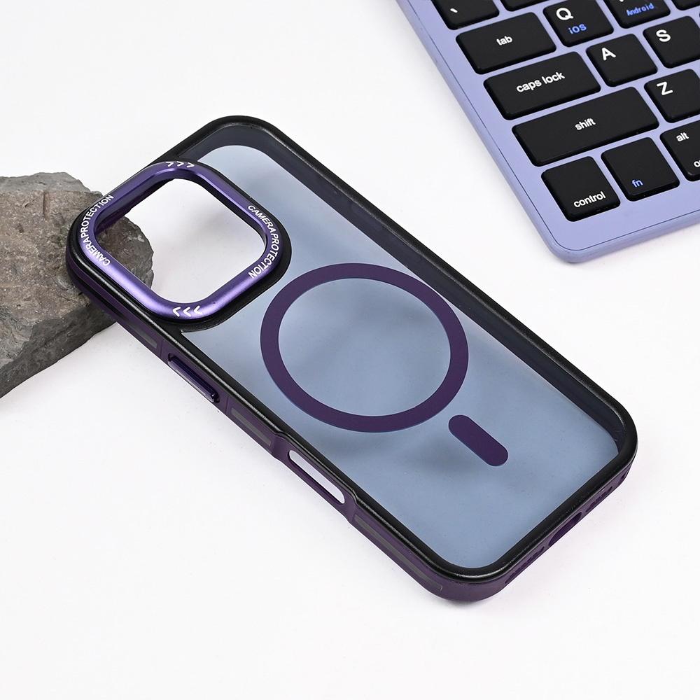 Maska za telefon Magsafe Trendy za iPhone 16 Pro 6.3, Ljubičasta