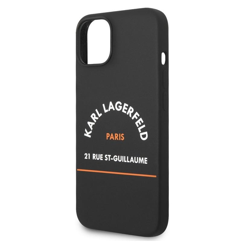 KARL LAGERFELD Maska za telefonHc Silicone RSG za iPhone 14 Plus 6.7, Crna