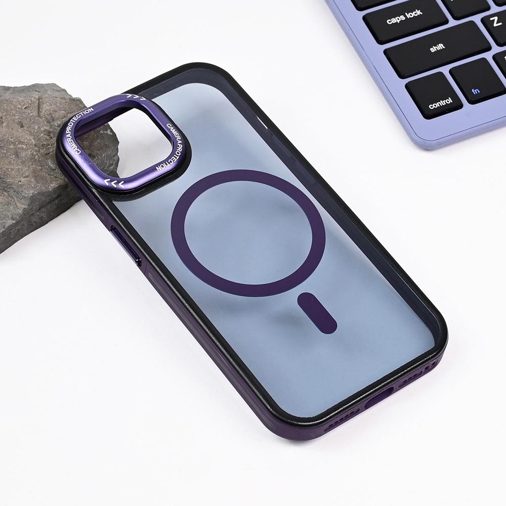 Maska za telefon Magsafe Trendy za iPhone 14 6.1, Ljubičasta