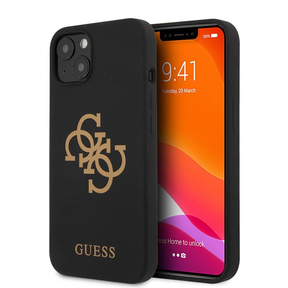 Maska za telefon Guess Hc Silicone za iPhone 13 6.1, Crna