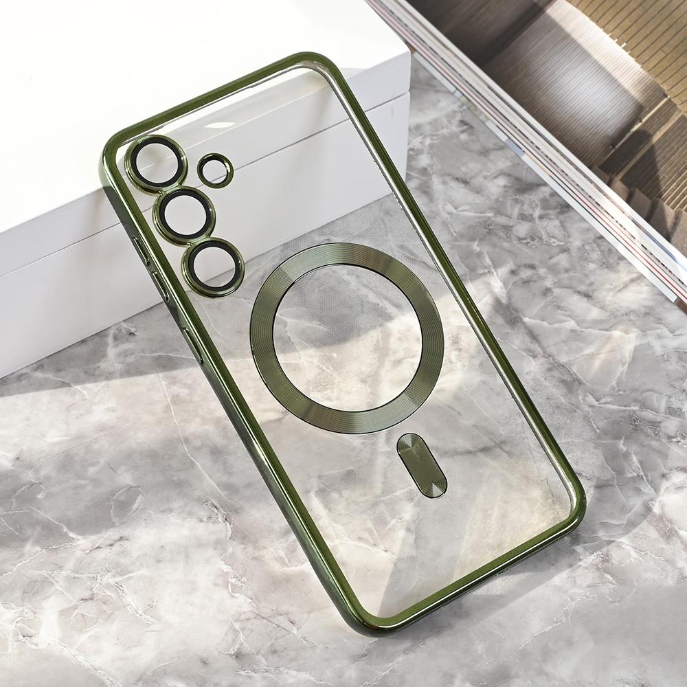 Maska za telefon Magsafe Lux za Samsung S936B Galaxy S25 Plus, Zelena