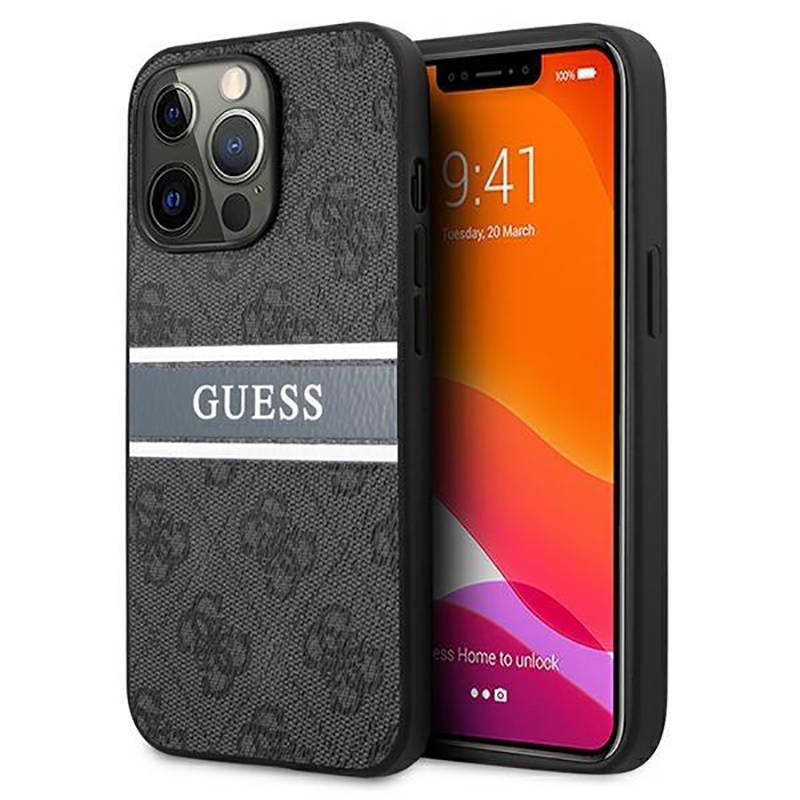 Maska za telefon Guess Stripe za iPhone 13 Pro Max 6.7, Siva