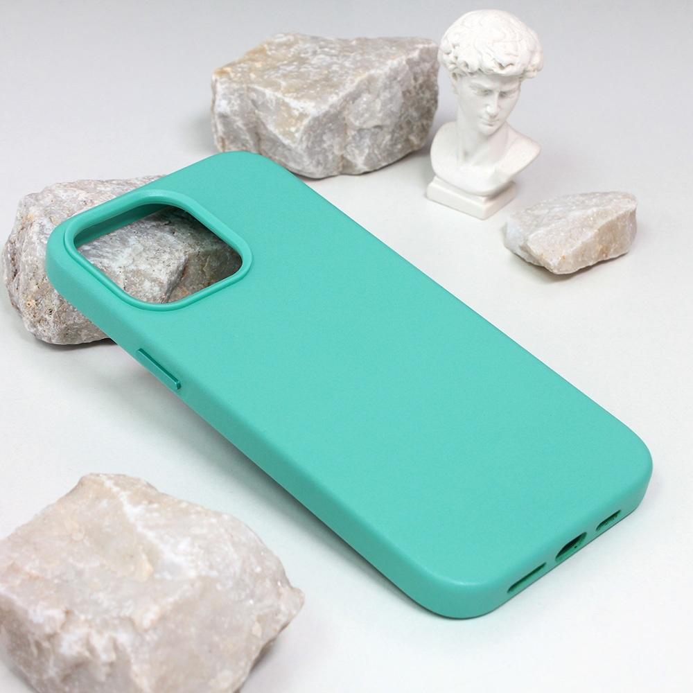 Maska za telefon Beautiful Shine Leather iPhone 14 Pro Max 6.7, Menta