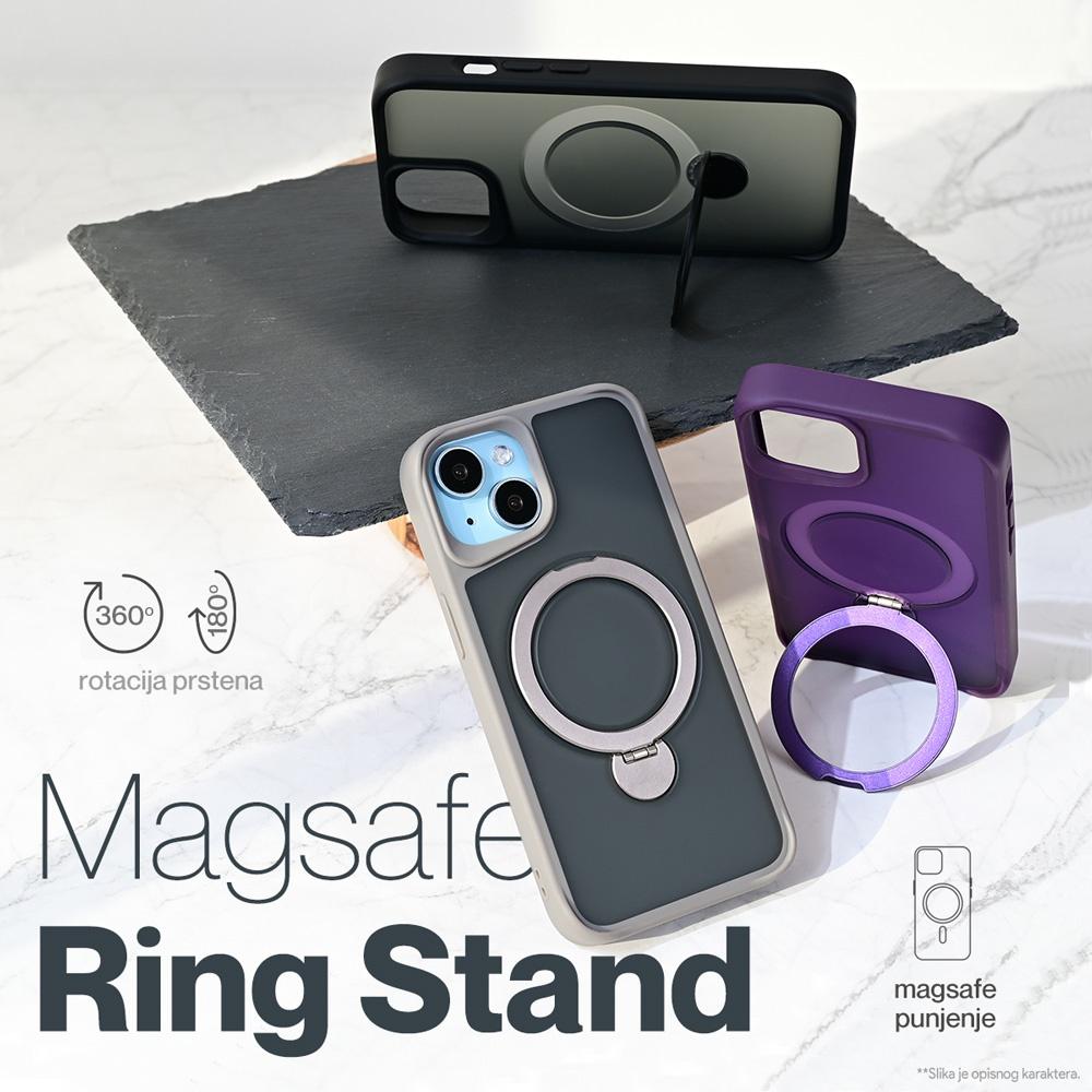 Maska za telefon Magsafe Ring Stand za iPhone 15 6.1, Ljubičasta