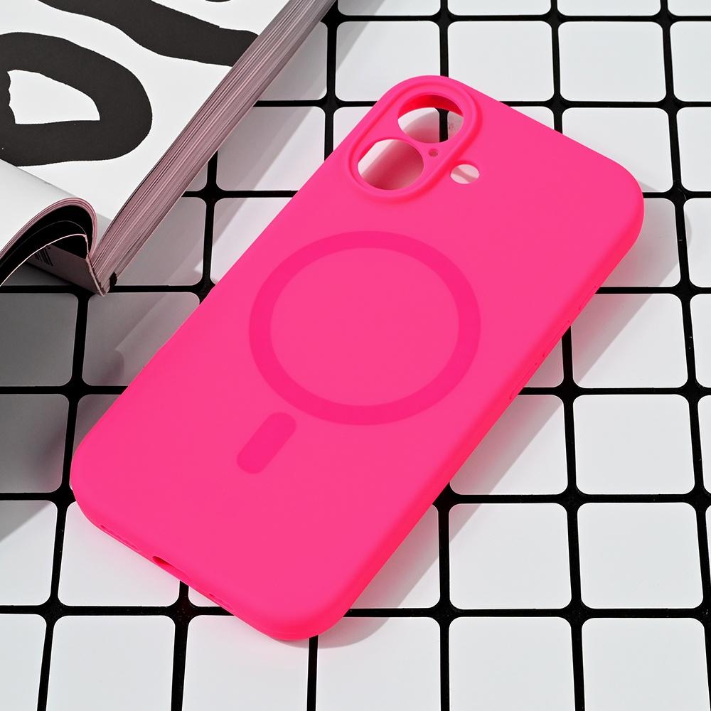 Maska za telefon Magsafe Pure color za iPhone 16 6.1, Roze
