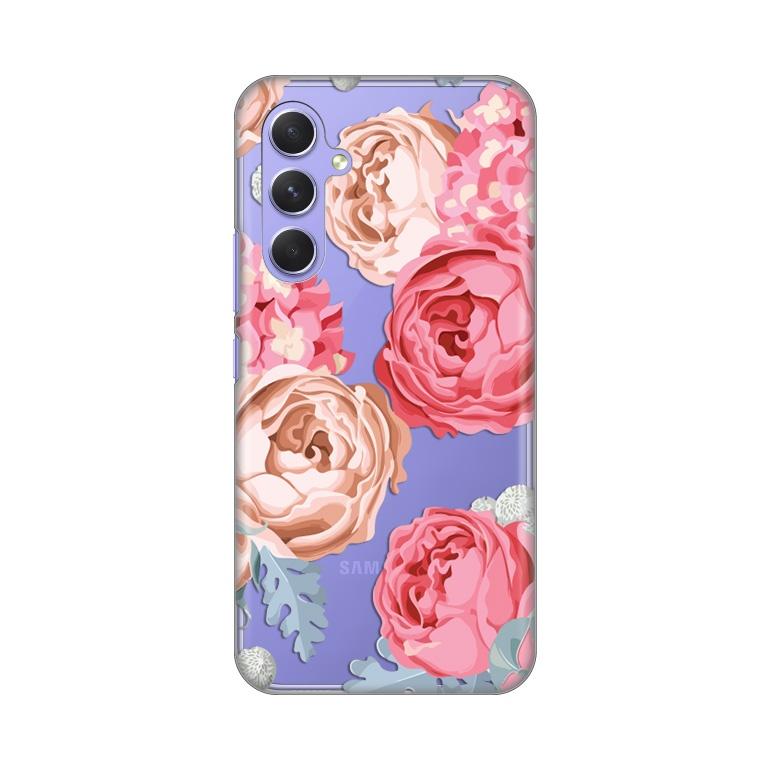 Maska za telefon Silikonska Print Skin za Samsung A546B Galaxy A54 5G Pink Flower