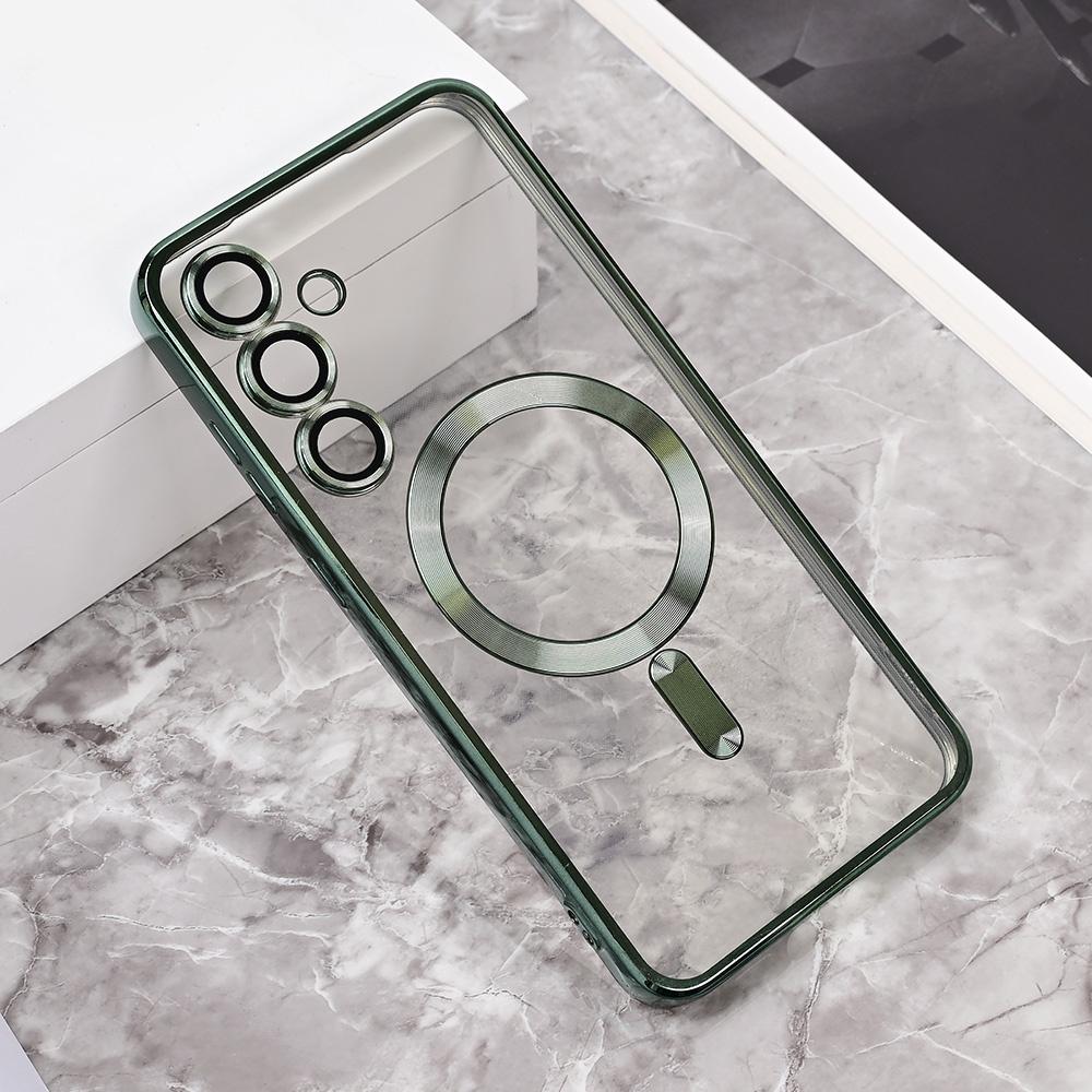 Maska za telefon Magsafe Lux za Samsung S721B Galaxy S24 FE, Zelena