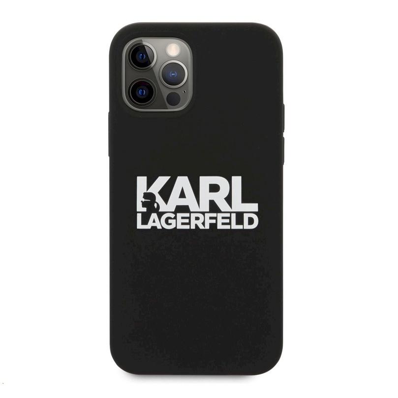 KARL LAGERFELD Maska za telefonHc Silikone Stack Logo za iPhone 12 Pro Max 6.7, Crna