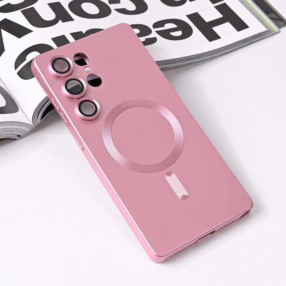 Maska za telefon Magsafe Chrome za Samsung S938B Galaxy S25 Ultra, Roze