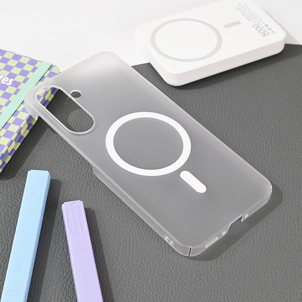 Maska za telefon Magsafe Matte PC za Samsung A566B Galaxy A56 5G, Bela