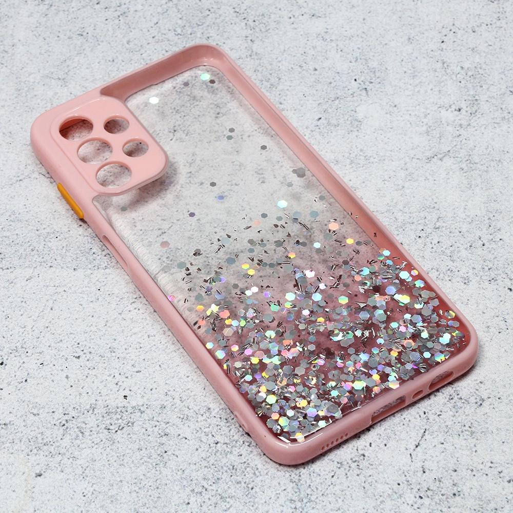 Maska za telefon Frame Glitter za Samsung A136B/A047F Galaxy A13 5G/A04s, Roze