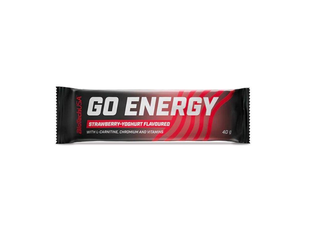 Biotechusa Energetska čokoladica GO Energy bar JY, Jagoda, 40g