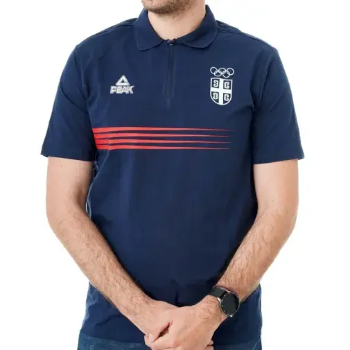 Peak Muška majica Polo SRB OKS, Teget