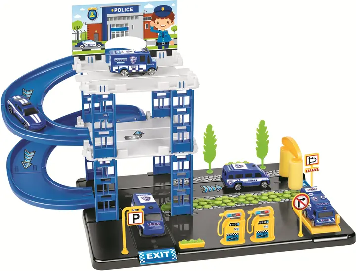 Ntoys Set Policijski sa 4 autića