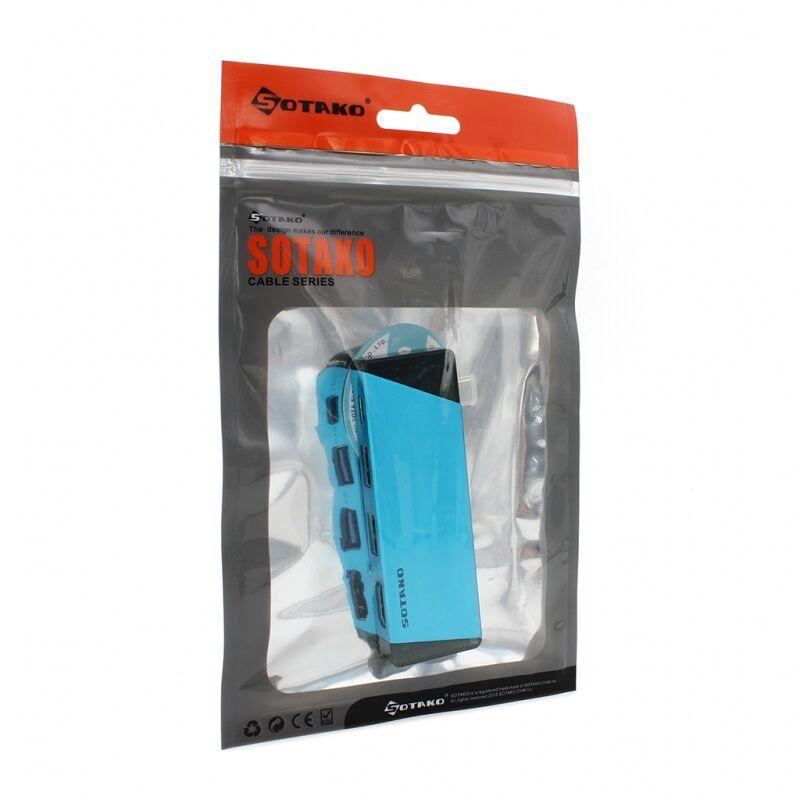 Sotako Adapter ST-C0402, Type C na HDMI, 2xUSB 3.0 PD