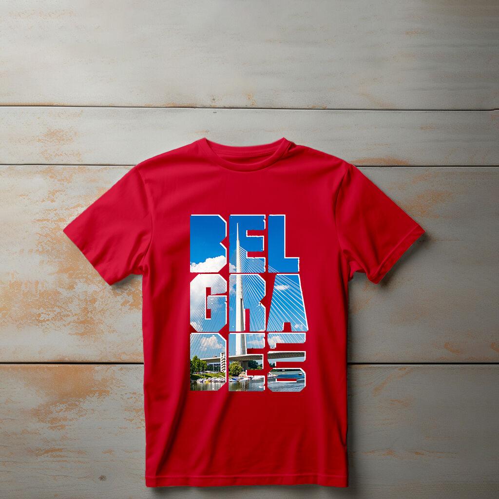 Camiseta Majica sa štampanim printom Cam 195, Dečija, Crvena