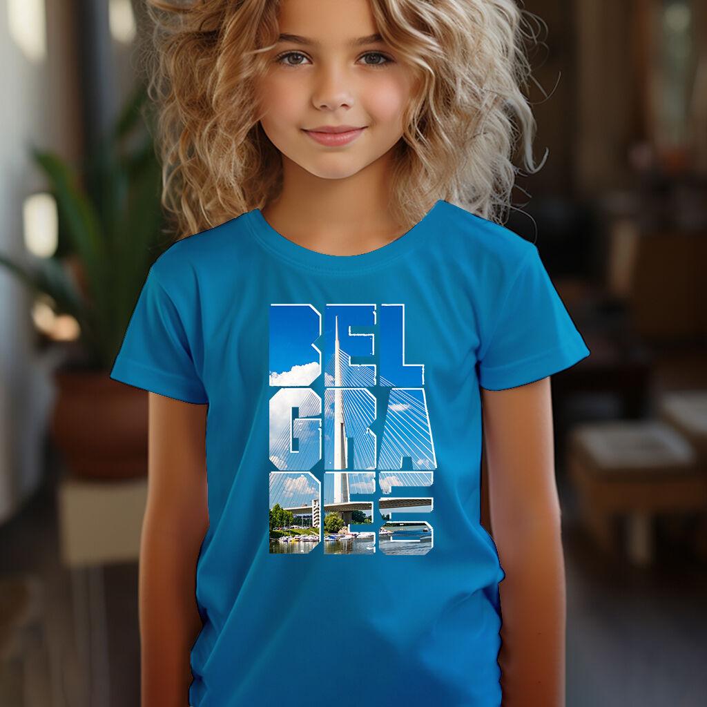 Camiseta Majica sa štampanim printom Cam 195, Dečija, Akva