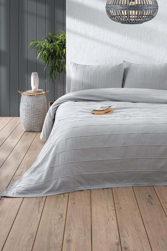 L'essentiel Maison Set Double prekrivač Sedef, 210x220cm, Svetlosiva