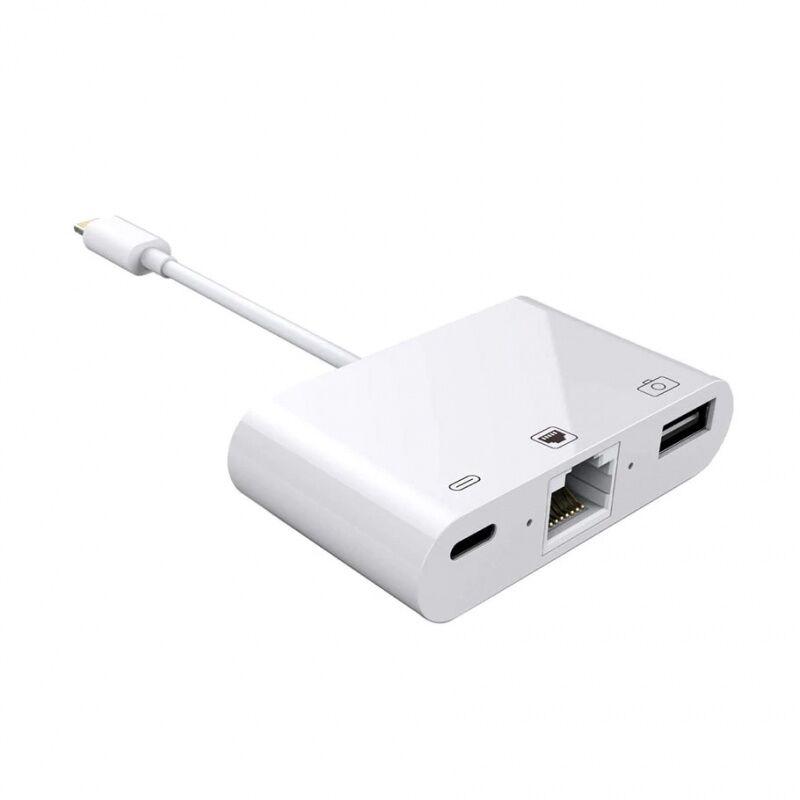 Adapter za kameru, 3 u 1, Lightning na Gb LAN