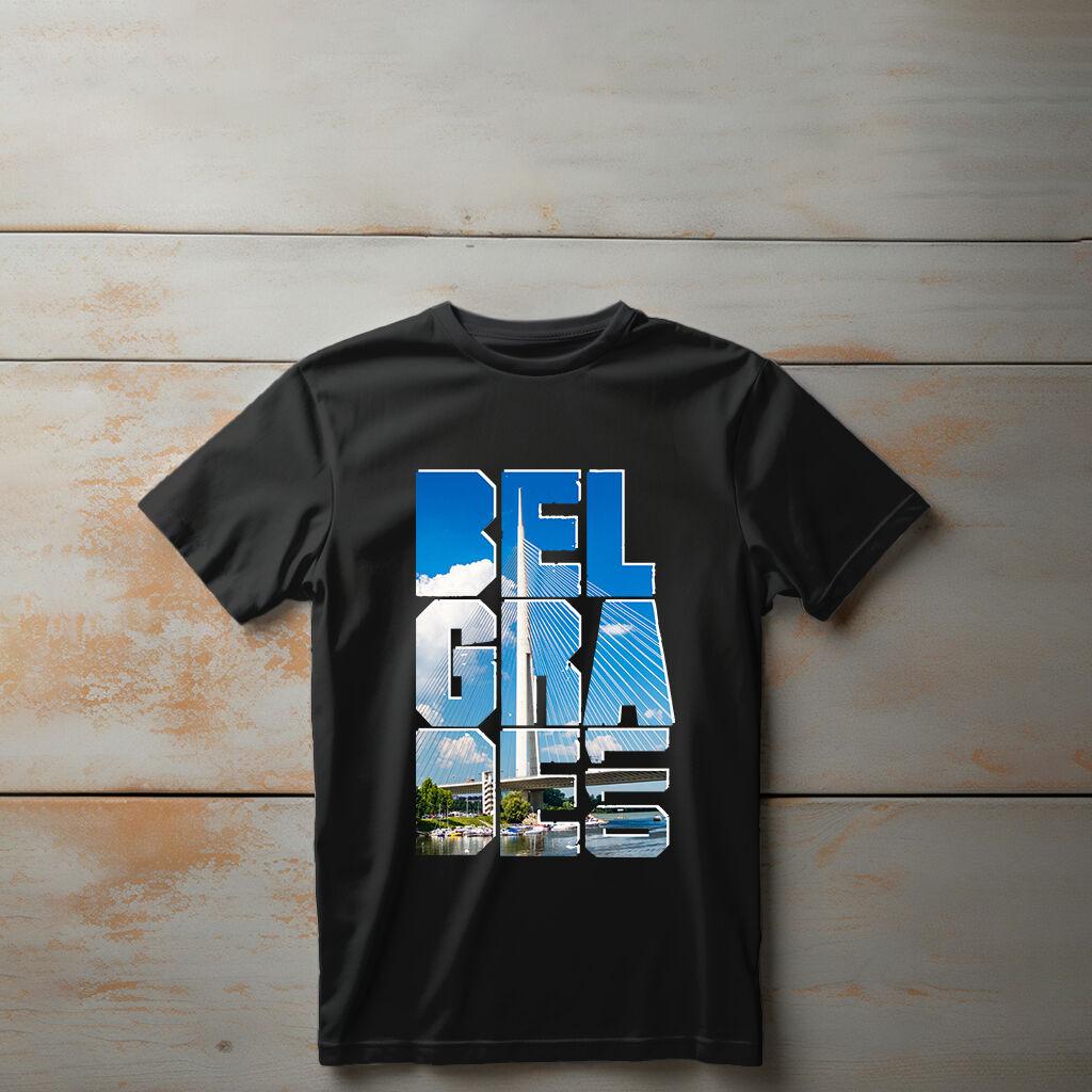 Camiseta Majica sa štampanim printom Cam 195, Dečija, Crna